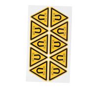 BUGUUYO Adesivo di Avviso di Pericolo Magnetico 10 Pezzi per Segnaletica di Sicurezza in Aree Industriali Macchinari