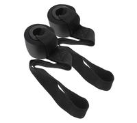 BUGUUYO Ancoraggio Porta per Elastici Fitness 2 Pezzi, Nero PVC | Strap Training da Porta, Stabilità Aggiuntiva, Resistenza alla Pressione, Accessorio per Esercizi Domestici