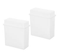 BUGUUYO Barattolo per Colorazione di Vetrini da Laboratorio in Plastica con Coperchio 2 Pezzi, Contenitore Coplin Trasparente per Microscopio, Supporto Compatto per Analisi Scientifiche