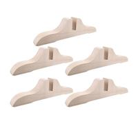 BUGUUYO Base Divisoria in Legno per Schermi da 5 Pezzi, Supporto Pesante per Piedini Divisori Stabili per Ambienti, Ufficio e Hotel, Blocchi Base per Supporto Divisorio da