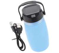Buguuyo Bollitore Con Ricarica Solare Usb Luce Led Da Campeggio Ricaricabile Bollitore Leggero 7.48In Per Viaggio Escursionismo E Uso Esterno Tazza Luminosa Multifunzionale