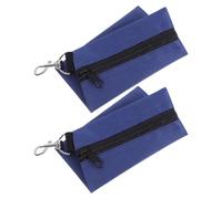 BUGUUYO Borsa Portaoggetti da Golf in Nylon Resistente 2 Pezzi Cerniera Robusta e Clip Rotante Marsupio Portapalline e Porta Tee da Golf Portatile per Accessori e Oggetti di Valore