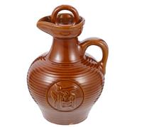 BUGUUYO Brocca per Vino in Ceramica Marrone da 500ml, Accessorio Vino Elegante e Semplice Bordi Lisci, per Decorazione e Uso Domestico