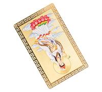 BUGUUYO Carta Amuleto Guanyin Stile Cinese, Lega di Alluminio Magnesio | 1 Pezzo, Accessorio per Schede, per Quaderno e Taccuino, Portatile per Scrivania, Regalo Delicato