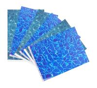 BUGUUYO Carta Effetto Acqua Realistica per Diorami Micro Paesaggi, Plastico 6 Pezzi per Fiume Finto e Progetti DIY da Esterno