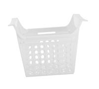 BUGUUYO Cestello Portaoggetti Estensibile Per Congelatore Profondo, Contenitore in Plastica Resistente Drenaggio Integrato, Organizer Salvaspazio Per Frigorifero e Freezer Domestico