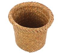 BUGUUYO Cestino Della Spazzatura Intrecciato in Grande Cestino Portabiancheria Intrecciato Alto Resistente e Stabile Uso in Cucina e Soggiorno