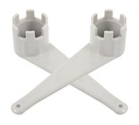 BUGUUYO Chiave per Valvole dell’Aria a 6 Scanalature 2 Pezzi Strumento Leggero in Plastica per Kayak Gommone e Canoa Accessorio Portatile per Riparazione Valvole e Gonfiaggio Sicuro