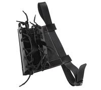 BUGUUYO Cintura in Cuoio Nero per Porta Spada, Resistente e Sicura, Design Semplice, Adatta per Trasportare 2 Spade lungo Termine