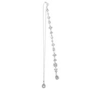 BUGUUYO Collana da Donna in Cristallo Argento per Schiena Nuda, Lunga ed Elegante, per Matrimoni come Regalo Decorativo