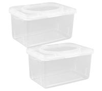 BUGUUYO Coperchio Della Scatola 2 Pezzi Dispenser Per Salviette Per Neonati Materiale Pp Formato Da Viaggio Portatile Per Culla Passeggino Cassetto Design Moderno