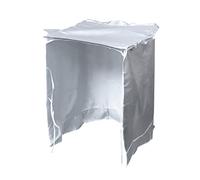 BUGUUYO Copertura Per Lavatrice e Protettiva Cerniera e Corde Regolabili Per Proteggere Da Sole e Polvere Grande e Argento