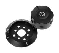 BUGUUYO Copertura per Termostato Nero in Plastica Resistente e Sicura, Manopola di Ricambio per Scaldabagno e Forno Elettrico, per Controllare la Temperatura in Cucina