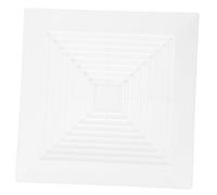 BUGUUYO Copertura Ventilatore Bagno Quadrata con Supporto di Ventilazione Soffitto per Scarico Aria Facile Rimozione e Pulizia Compatibile con Ventilatori Bagno Bianco