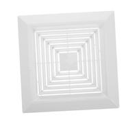 BUGUUYO Copertura Ventilazione Bagno Quadrata in Plastica Resistente Protezione Polvere e Detriti per Ventilatore di Scarico Soffitto Sostituzione Aspirazione Aria
