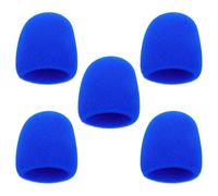 BUGUUYO Coperture Protettive per Microfono in Schiuma Densa 5 Pezzi Filtro Anti-Pop Antivento per Microfono Portatile Karaoke Leggera e Facile da Installare per Uso Professionale e Studi