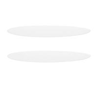 BUGUUYO Coprilampada Rotondo in Acrilico 28,5 Cm 2 Pezzi Diffusore per Paralume da Soffitto Distribuzione Uniforme Luce Copertura Sottile per Plafoniera per Soggiorno e Camera da