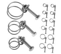 BUGUUYO Fascetta Stringitubo Doppio Filo in Acciaio Inossidabile Fascetta Stringitubo Regolabile Per Tubazioni Acqua Gas Doppio Filo Per Varie Applicazioni