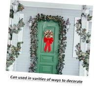 BUGUUYO Fiocco di Natale in Velluto 25x40cm, Decorazione a Fiocco per Albero di Natale, Decorazione Festiva per Casa e Festa, Set da 4 Pezzi