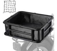 BUGUUYO Fodera per Cestino Bicicletta in Oxford con Rete Cargo Elastico Protezione Resistente per Cestino Anteriore e Posteriore per Famiglie e Spesa Accessorio Versatile per Bici e