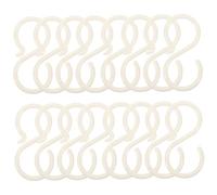 BUGUUYO Ganci a Forma Di s in Plastica Per Fasce e Scrunchies, 40 Pezzi Resistenti e Non Deformabili, Supporto Porta Accessori Per Chioma Per Uso Domestico in Cucina e Armadio