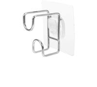 BUGUUYO Gancio per Sedia Wc in Acciaio al Carbonio, Montaggio a Parete senza Foratura, Supporto Multifunzionale per Vasino da Bagno Bianco