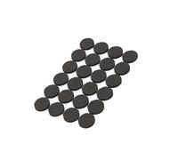 BUGUUYO Gommini Antiscivolo Adesivi per Mobili 4 Pezzi in Eva Nero con Forma Rotonda e Quadrata Protezione Pavimenti in Legno Facile da Applicare per Casa