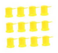 BUGUUYO Indicatori di dadi ruota gialli da 12 pezzi per camion e rimorchi ad alta visibilità per il rilevamento precoce dei dadi della ruota allentati e maggiore sicurezza di guida