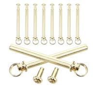 BUGUUYO Kit 10 Set di Rivetti e Dadi per Ventagli Pieghevoli, Elementi di Fissaggio in Metallo per Alberi Solidi, Accessori per Riparazione Ventagli Portatili e Fai da Te