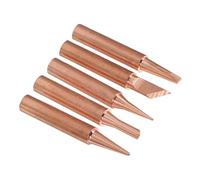 BUGUUYO Kit 5 Punte per Saldatore in Rame Massiccio Punte di Ricambio Resistenti per Stazione di Saldatura Accessori per Saldatura Professionale Precisi e Duraturi