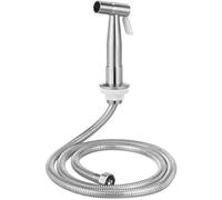 BUGUUYO Kit di Sostituzione Testina Spruzzatore Portatile per Lavello Cucina in Acciaio Inox 304 Tubo 15 M e Base Ugello ad Alta Pressione Compatibile Rubinetti G1/2 per Risciacquo e