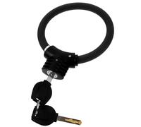 BUGUUYO Lucchetto Bicicletta Anello in Lega Zincata Antifurto Resistente e Compatto Blocco Sicurezza con Chiave Complessa Antiruggine e Portatile per Protezione Bici