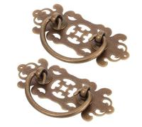 BUGUUYO Maniglie Vintage in Ottone per Mobili Pomelli per Cassetti Classici Set da 2 Pezzi Viti Manopole Decorative per Restauro Mobili Adatte per Porte da Fienile e Armadietti