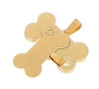 BUGUUYO Medagliette Identificative per Animali Domestici in Acciaio Inossidabile 4 Pezzi con Inciso