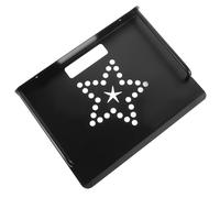 BUGUUYO Mensola da Parete in Alluminio Spaziale per Proiettore e Router Supporto Galleggiante Nero Montaggio Senza Foratura per Piastrelle Marmo e Legno Solido Organizzatore Cavi con