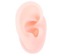 BUGUUYO Modello di Orecchio in Silicone Morbido Riutilizzabile per Pratica Piercing e Esposizione Gioielli Auricolari, Stampo Auricolare Realistico per Istruzione Agopuntura e Formazione