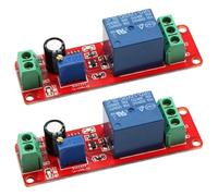 BUGUUYO Modulo Relè Temporizzato 12V 2 Pezzi Interruttore Temporizzato Monostabile per Automobili Modulo Ritardo Controllo Elettrico Veicolo Compatibile Elettronica Auto Gestione