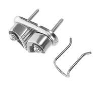 BUGUUYO Morsetto per Corda da Barca in Acciaio Inox Marino, Strozzascotte con Passacavo per Ormeggio Kayak e Barca a Vela, Bitta di Ancoraggio Resistente per Uso Nautico e Hardware