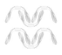 BUGUUYO Naselli per Occhiali Trasparenti, 6 Pezzi, in Plastica, Comfort e Stabilità, Inserti per Ponte Naso, per Montature e Uso DIY
