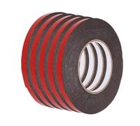 BUGUUYO Nastro Biadesivo PE Doppia Faccia Resistente alle Intemperie per Fissaggio Auto Striscia Sigillante Decorativa Rossa Adesivo Super Forte per Montaggio e Decorazioni Auto