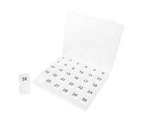 BUGUUYO Organizer Mensile Per Pillole Da 30 Giorni, Portapillole Trasparente in Pp 30 Griglie, Custodia Ermetica Portatile Per Medicinali Da Viaggio