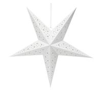 BUGUUYO Paralume a Stella di Carta a Cinque Punte Lanterna di Carta Decorativa Natalizia Pendente Sospeso per Feste e Arredamento Casa