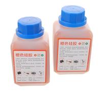 BUGUUYO Perle Essiccanti di Silice Riutilizzabili 3d da 500 G, Indicatore Cambio Colore Arancione-verde per Filamenti Stampanti 3d, Elettronica e Laboratorio, Confezione 2 Bottiglie