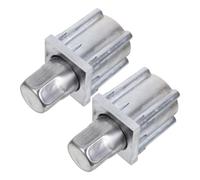 BUGUUYO Piedini di Livellamento in Acciaio Inox 4 Pezzi per Gambe Scaffali Supporto Gravità Regolabile per Tavoli da Lavoro Industriali e Banchi Commerciali, Inserto per Tappo Gamba Tondo