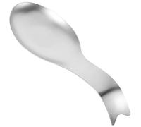 BUGUUYO Poggiamestolo Superficie Liscia Resistente al Calore in Acciaio Inox Design Classico e Semplice come Porta Cucchiai e Poggia Mestolo per Utensili da Cucina