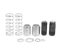 BUGUUYO Pompa di Trasferimento Olio Orizzontale con Doppia Pompa e Ruote Girevoli Sollevatore Idraulico per Camion con Cilindro Snodato e Pistone Regolabile Accessorio per Operazioni