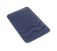 BUGUUYO Porta Carte Adesivo in Pelle PU Doppia Tasca Design Sottile per Caricatore Wireless Compatibile con Vari Modelli di Smartphone Facile da Installare e Resistente