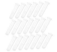 BUGUUYO Provette Per Centrifuga Da 10 Ml Tappo, Set Da 200 Pezzi in Plastica Trasparente, Fiale Per Test Di Laboratorio Scala Graduata Per Misurazioni Precise, Per Biochimica e Analisi Biologica