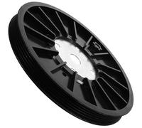BUGUUYO Ruota Cinghia per Fitness Bike Nera ABS, 5 Pezzi, Foro 2 Cm