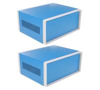 BUGUUYO Scatola Di Giunzione In Metallo Da 2 Pezzi Contenitore Elettrico Scatole Per Elettronica Alloggiamento In Metallo Contenitore Per Progetto Elettronico Scatola Elettrica